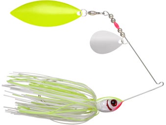 Lunker Lure Buzz Bait, Chartreuse with Silver Blade, 3/8-Ounce