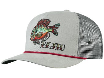 Bajio Bluegill Curved Brim Trucker Hat Graphite/Charc