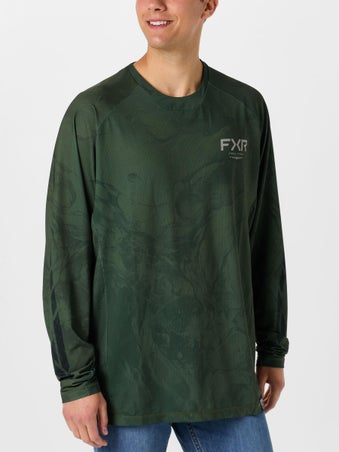 FXR Big Treble Air UPF Long Sleeve Army Undertow Bass