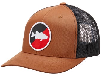 Drake Performance Fishing Men's Stretch Fit Mesh Back Hat, Charcoal/Orange