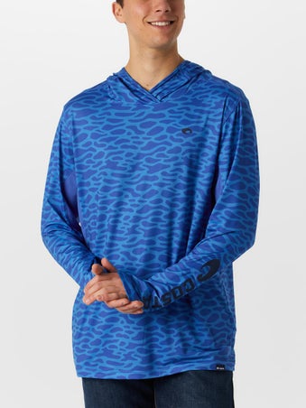 Costa Del Mar Voyager Hoodie Water Print Blue