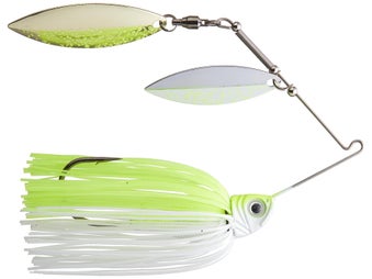 1st Gen Compact Split-Blade Spinnerbait Chart White 3/4