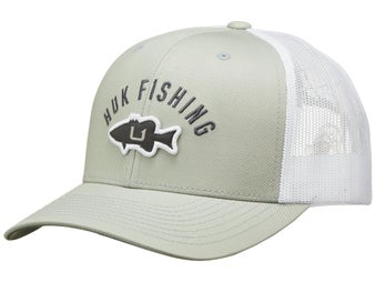 Huk Fish Stack Trucker Hat Fog Green