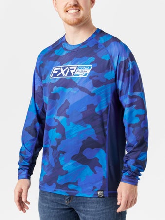 FXR Derby Air UPF Long Sleeve Blue Camo