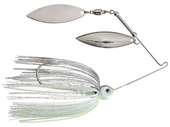 Dirty Jigs Compact Double Willow Spinnerbait Chartreuse Shad 3/8oz