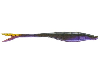 Googan Darts Soft Jerkbait Green Pumpkin Purple 7 6pk