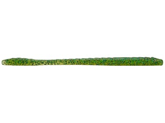 Googan Baits Slim Shake Worm Chart Pep/Grn Flk 6" 9pk