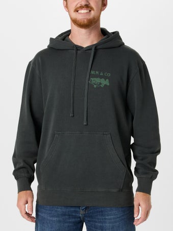 Huk & Co. Cotton Fleece Hoodie Volcanic Ash