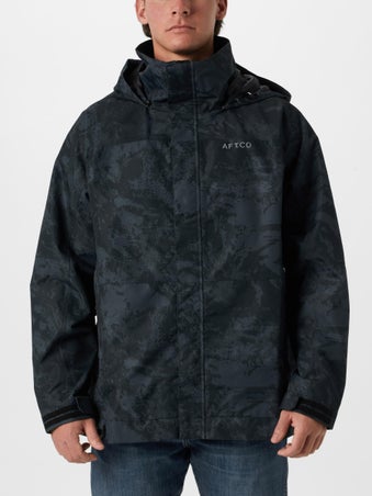 Aftco Hydro Rain Jacket Black Storm Camo