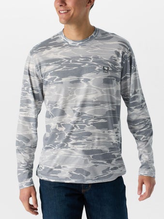 Huk Leeward KC Printed Long Sleeve Harbor Mist