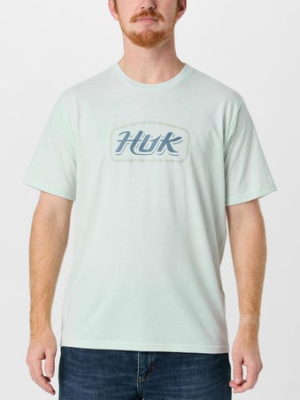 Huk Script Short Sleeve Shirt Algae Heather 