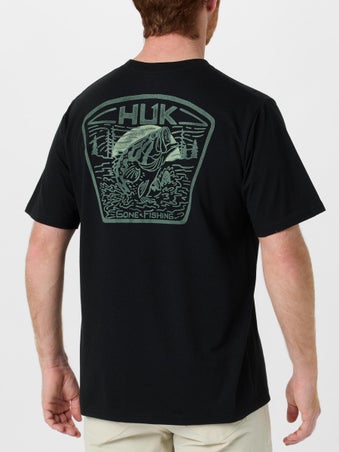 Huk Scenic Short Sleeve Pocket Shirt Black