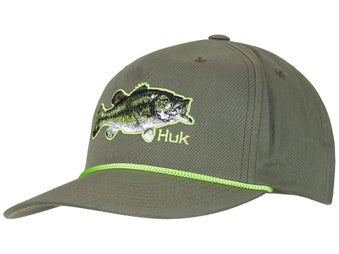 Largemouth Bass Flag Leather Engraved Trucker Hat, Fishing Gifts