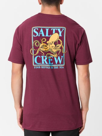 Salty Crew Ink Slinger Short Sleeve Burgundy XXL