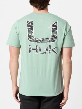 Huk KC Fill Short Sleeve Shirt Fog Green