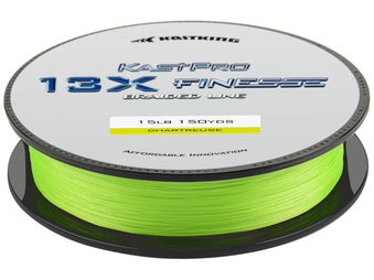 KastKing 13X Finesse Braided Line Chartreuse & Green - Tackle Warehouse