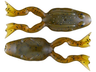 5Pcs Toad Soft Plastic Hollow Fishing Lure Crankbait Hooks Bass Bait Frog 、  BY5