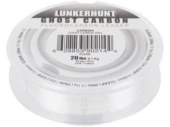Lunkerhunt Ghost Carbon Fluorocarbon Leader 25yd