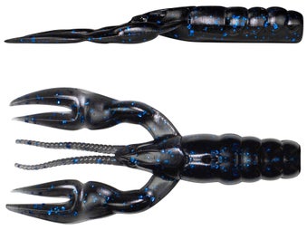 Lunkerhunt Finesse Craw Black Blue FLeck 3"