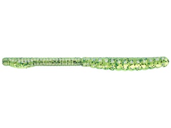 Mann's SpringR II Worm Chartreuse Pepper 5"