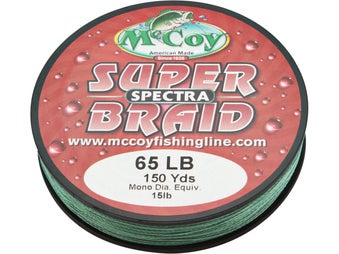 McCoy Super Spectra Braid Mean Green Premium Tight Weave Braided Fishing  Line (200lb Test (.024 Dia) - 150 Yards)