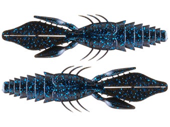 6th Sense Prawn Creature Bait Black N Blue Flake 4.2"