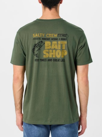 Salty Crew Bait Shop Short Sleeve Shirt Dusty Olive
