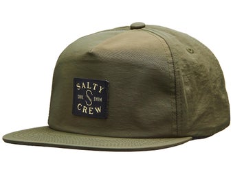 Salty Crew Clubhouse 5 Panel Hat Olive