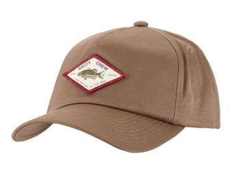 Salty Crew Badge Snapback Hat Washed Brown