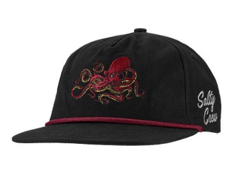 Salty Crew Coastal Snapback Hat Black