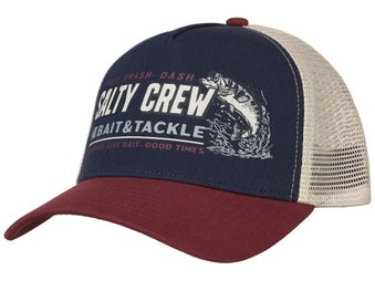 Salty Crew Live Bait Trucker Hat Navy