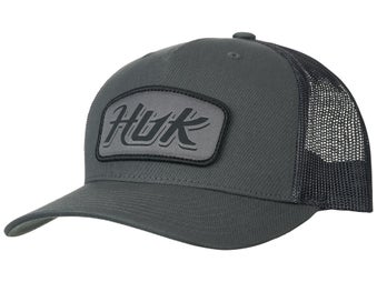Huk Script Patch Trucker Hat Dark Shadow