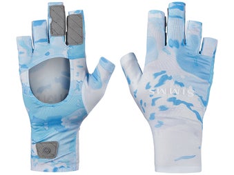 Simms SolarFlex SunGlove Cloud Camo Blue XXL