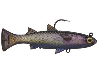 Savage Gear Pulse Tail Mullet 5" Fishing Lure - 2+1 LB Weight, White Mullet Design