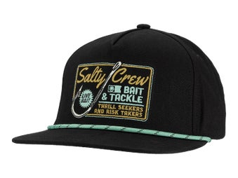 Salty Crew Hooked Up Snapback Hat Black