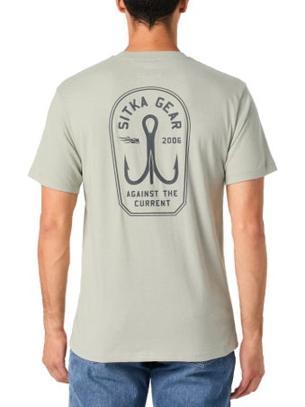 Sitka Treble Crest Short Sleeve Shirt Pebble Grey