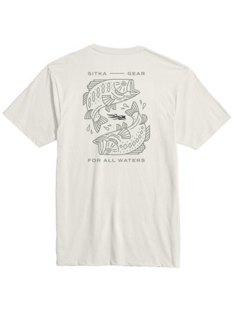 Sitka Target Short Sleeve Shirt Ivory Bass