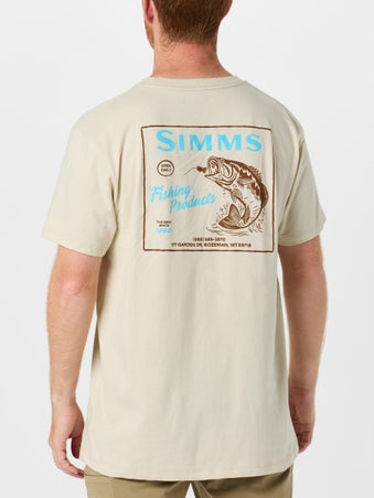 Simms Locals Bass Shop Short Sleeve Shirt Natural