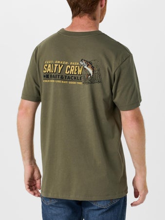 Salty Crew Live Bait Short Sleeve Shirt Dusty Olive