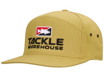 Tackle Warehouse 7 Panel Twill Strapback Hat Biscuit