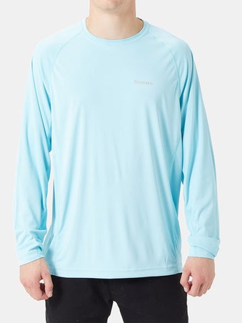 Simms SolarFlex Solid L/S Laguna XXL