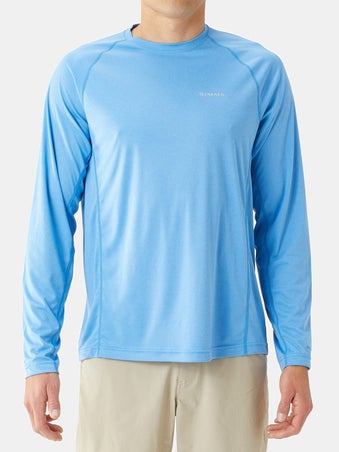 Simms SolarFlex Solid L/S Pacific Heather XXL