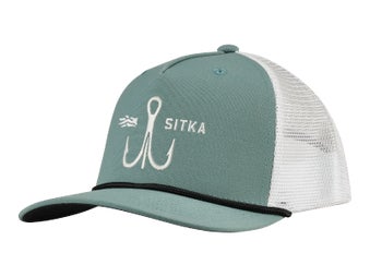 Sitka Treble Hook 5 Panel Trucker Hat Gravel Blue