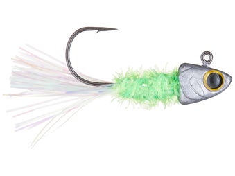 6th Sense Spangle Tinsel Jigs Chartreuse Minnow 1/32