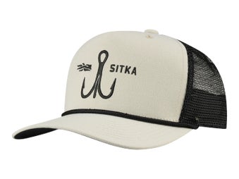 Sitka Treble Hook 5 Panel Trucker Hat Pebble Grey