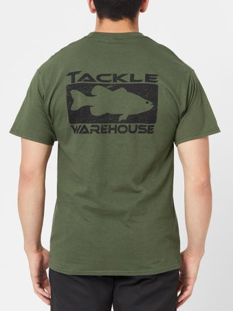 Tackle Warehouse Back Logo Short Sleeve Shirt Army Grn