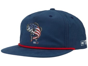 Tackle Warehouse Fish 250 Rope Hat Navy/Red