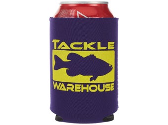 TW Neoprene Can Cooler Purple/Yellow Logo