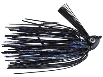 V&M Pacemaker Swim Jig Black Blue Chrome 1/2oz