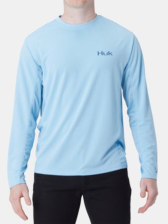 HUK Bass Pursuit LS,Ice Blue, XL – Vintage Clothing Co.